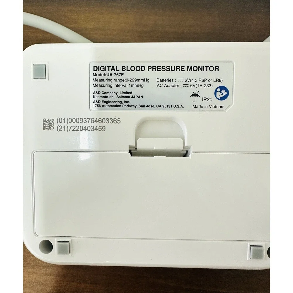 A&D Medical UA-767F Digital Blood Pressure Monitor with Case and Large Cuff